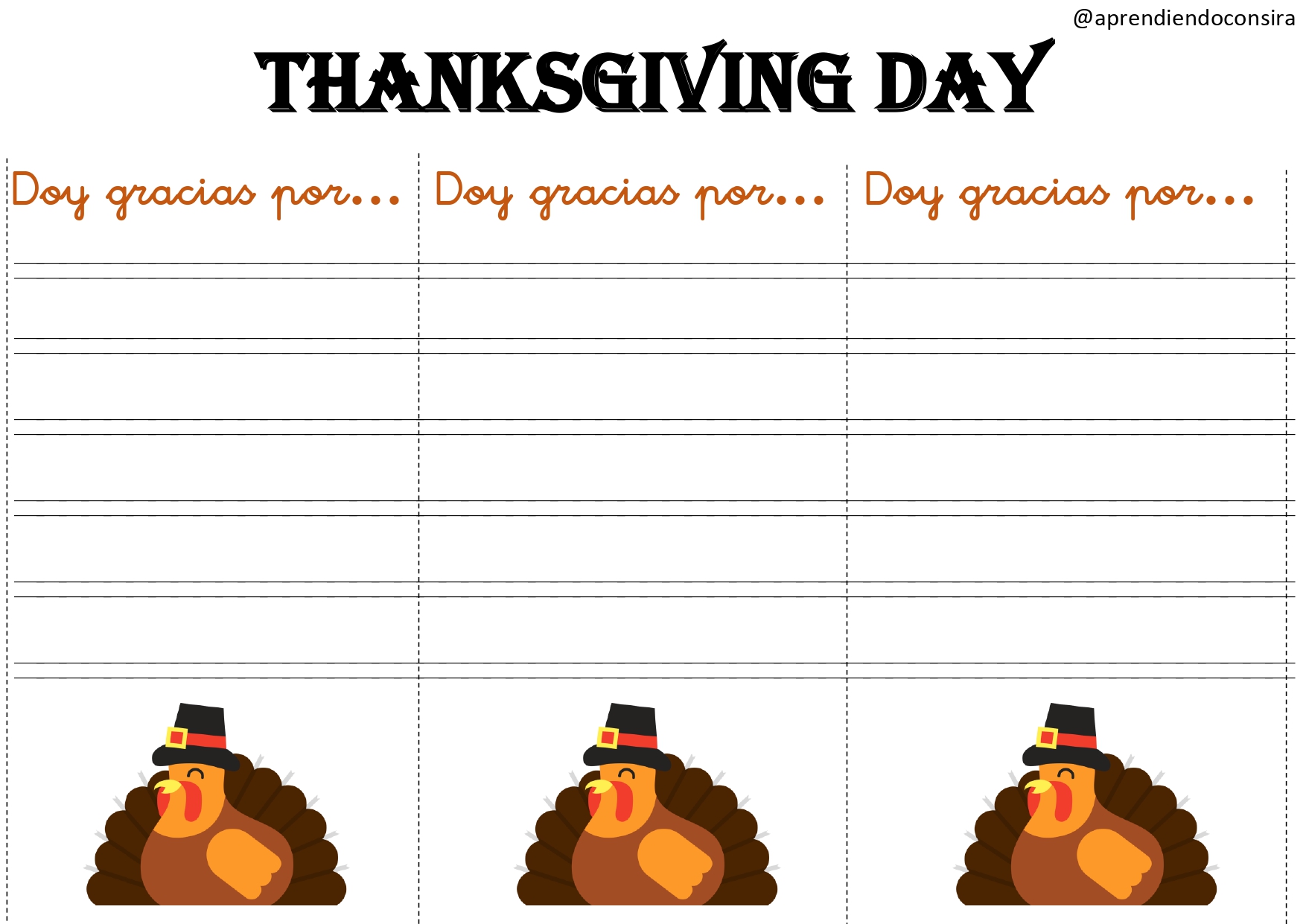 Thanksgiving Day tarjetas agradecimiento