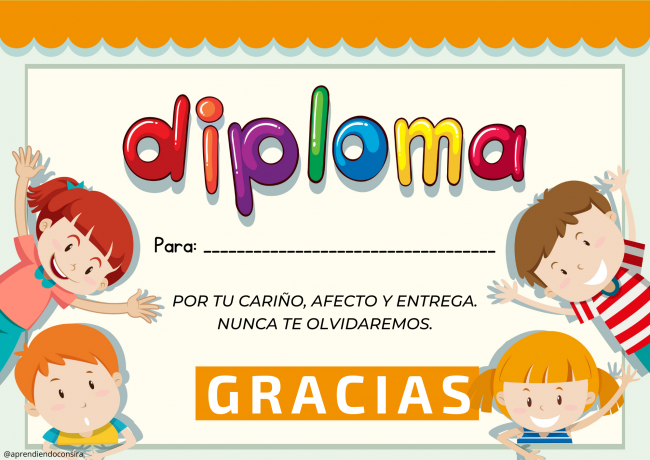 Diploma para maestros y maestras