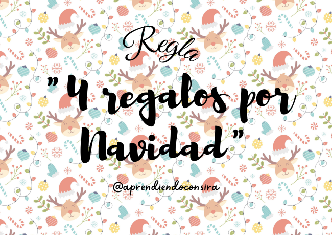 La regla de los cuatro regalos para navidad