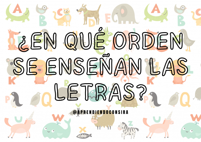 ¿Cómo se enseñan las letras a los niños?