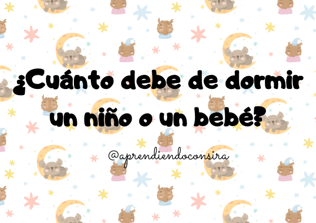 Cuántas horas debe de dormir mi hijo bebé