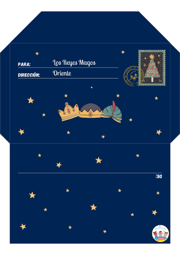 Plantilla carta reyes magos bonita